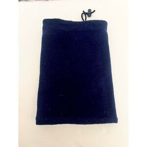 Bariloche Navy Blue Fleece Neck Warmer Gaiter with Adjustable Toggle Drawstring